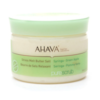 Ahava Pure Scrub Stress Melt Butter Salt, Syringa - Green Apple