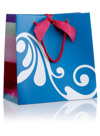The Body Shop Medium Turquoise Gift Bag