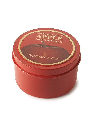 Slatkin & Co. The Perfect Autumn Travel Tin Candle Apple