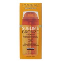 L'Oreal Paris Sublime Bronze Dual Action Instant Bronzer and Self-Tanning Lotion