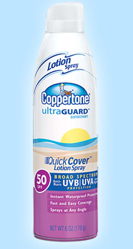Coppertone ultraGUARD QuickCover Lotion Spray SPF50