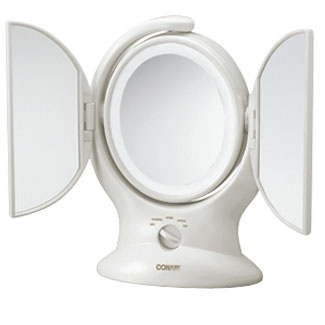 Conair Winged Oval Lighted Makeup Mirror 