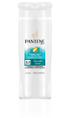 Pantene Pro-V Normal-Thick Hair Solutions Smooth 2-in-1 Shampoo + Conditioner