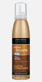 John Frieda Brilliant Brunette Full Shine Volumizing Mousse