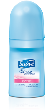 Suave 24-Hour Protection Powder Roll-On Antiperspirant/Deodorant
