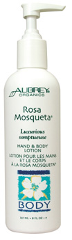 Aubrey Organics Rosa Mosqueta Luxurious Hand and Body Lotion