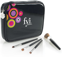 Arbonne FYI Cosmetic Bag and Brush Set
