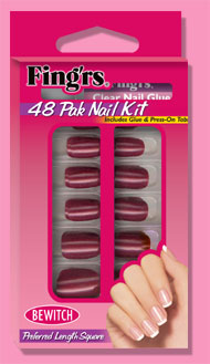 Fing'rs Solid Color Nail Kit Glue On Nails