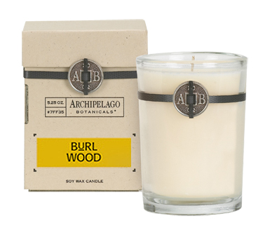 Archipelago Botanicals Burl Wood Soy Wax Candle