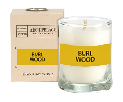 Archipelago Botanicals Burl Wood Votive Candle