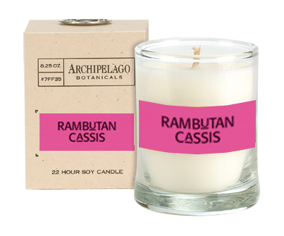 Archipelago Botanicals Rambutan Cassis Votive Candle