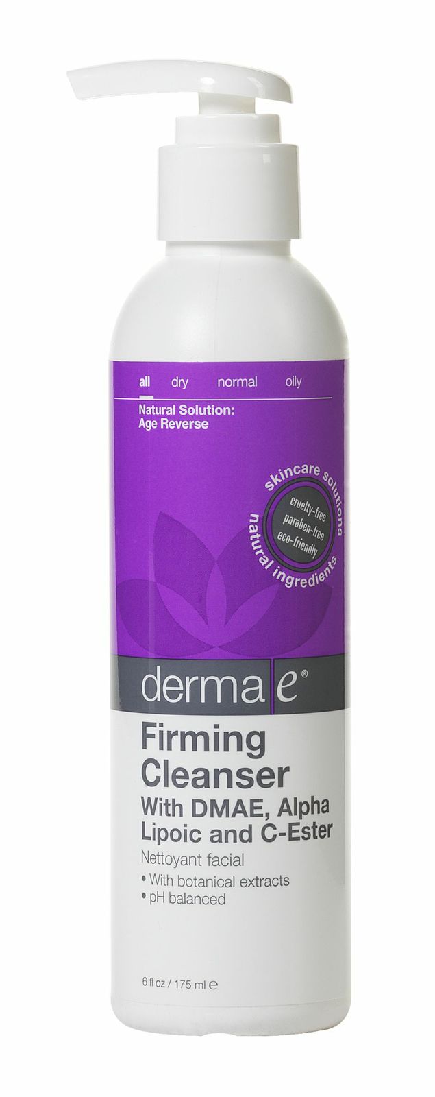 derma e® Firming Cleanser with DMAE, Alpha Lipoic and C-Ester
