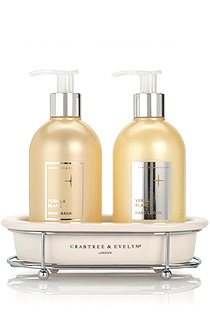 Crabtree & Evelyn Vanilla Blanc Hand Wash & Hand Lotion Caddy