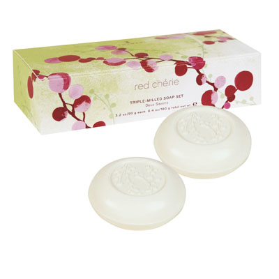 Thymes Thymes Red Cherie Bar Soap Set