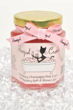 Honeycat Cosmetics Honeycat Strawberry Champagne Pink Caviar Moisturizing Bath and Shower Jelly