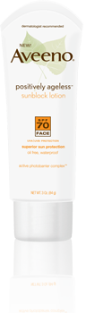 Aveeno Positively Ageless Sunblock Lotion with SPF 70 for Face