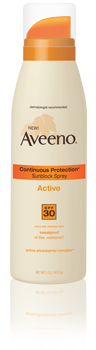 Aveeno Continuous Protection ACTIVE Sunblock Spray with SPF 30