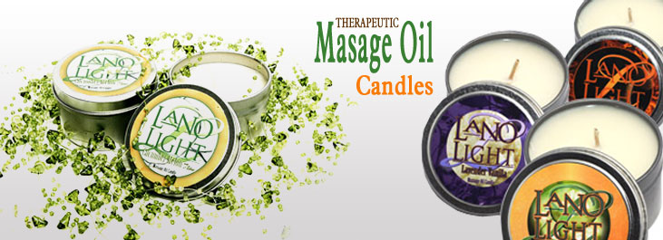 Lano co. LanoLight Dual Therapy Massage Oil Candle