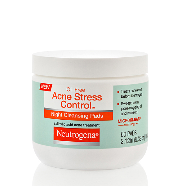 Neutrogena Oil-Free Acne Stress Control Night Cleansing Pads