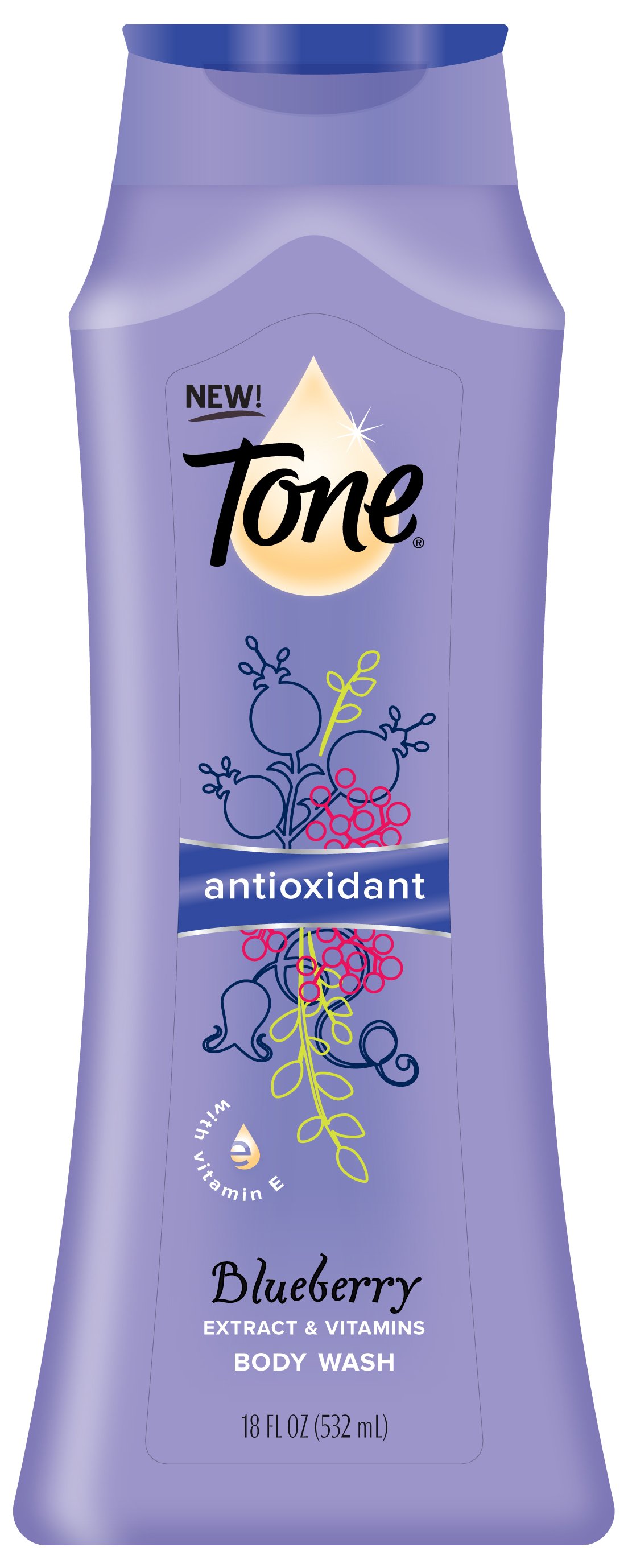 Tone Antioxidant Body Wash with Blueberry & Vitamins