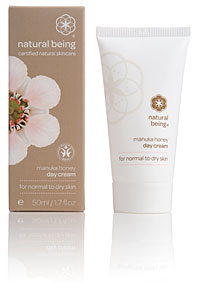 natural being manuka honey day cream for normal to dry skin