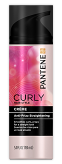 Pantene Pro-V Curly Hair Series Anti-Frizz Straightening Creme