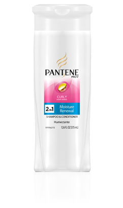 Pantene Pro-V Curly Hair Series Moisture Renewal 2-in-1 Shampoo + Conditioner