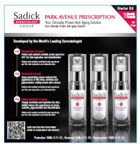 Sadick Dermatology Group Park Avenue Prescription Starter Kit