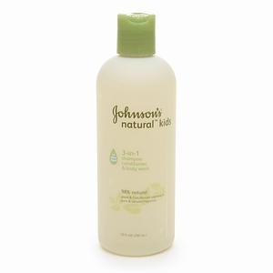 Johnson's Natural Kids 3-in-1 Shampoo, Conditioner & Body Wash