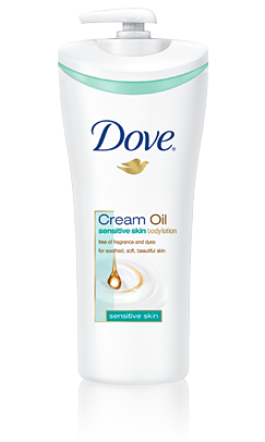 Dove Cream Oil Sensitive Skin Lotion