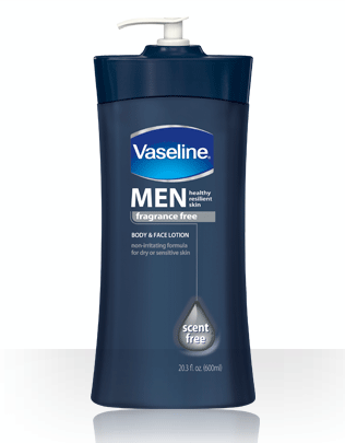 Vaseline MEN Frangrance Free Body and Face Lotion