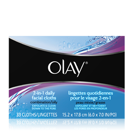 Olay 2-in-1 Daily Facial Cloths - Combination/Oily Skin