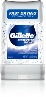 Gillette Clear Gel with Power Beads Anti-perspirant/Deodorant
