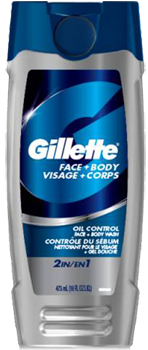 Gillette Face + Body Oil Control Body Wash