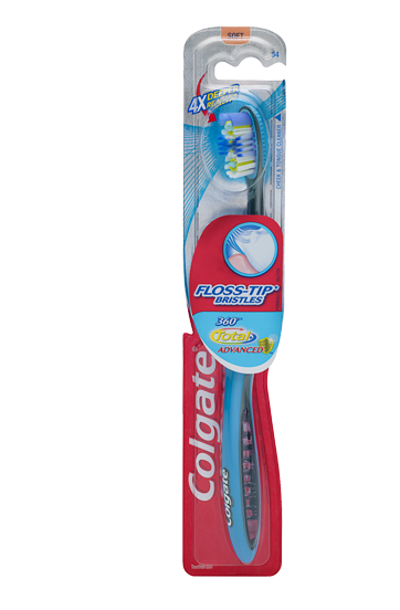 Colgate 360 Total Advanced Floss-Tip Bristles Toothbrush