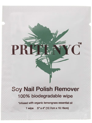 Priti NYC Soy Nail Polish Remover Wipes