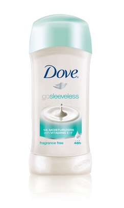 Dove go sleeveless Fragrance Free Deodorant