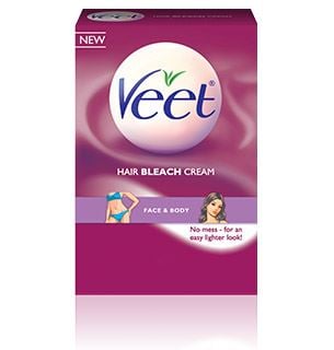 Veet Hair Bleach Cream for Face and Body