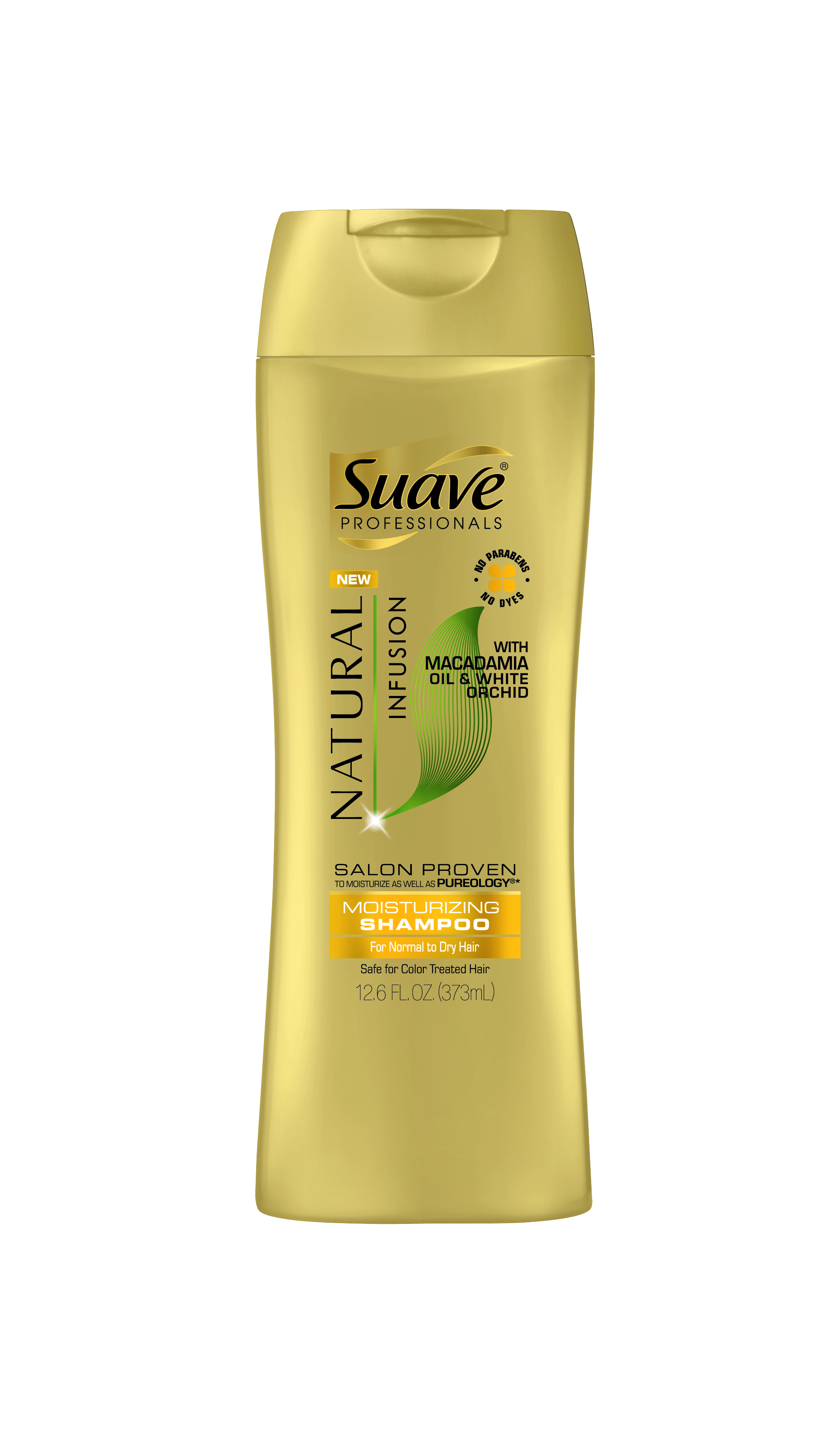 Suave Professionals Natural Infusion Moisturizing Shampoo with Macadamia Oil & White Orchid