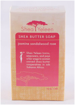 Shea Yeleen International Jasmine Sandalwood Rose Shea Butter Soap