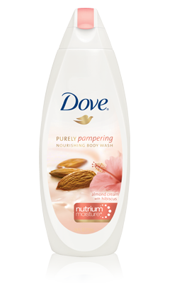 Dove Purely Pampering Body Wash Almond Cream With Hibiscus