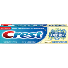 Crest Whitening Expressions Gel Toothpaste -- Refreshing Vanilla Mint