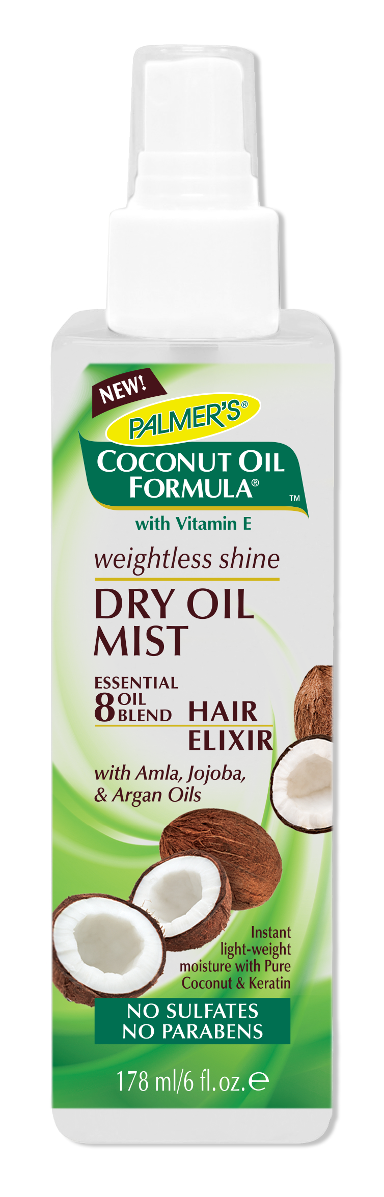 Palmer's Coconut Oil Formula Weightless Shine Dry Oil Mist