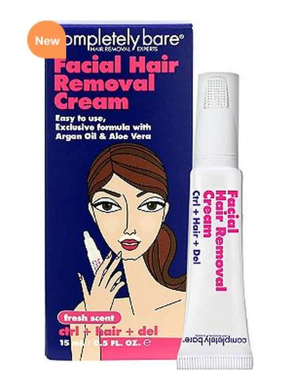 Completely Bare Ctrl + Hair + Del Facial Hair Removal Cream