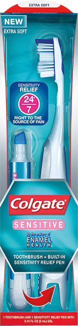 Colgate Sensitive Toothbrush + Built-In Sensitivity Relief Pen