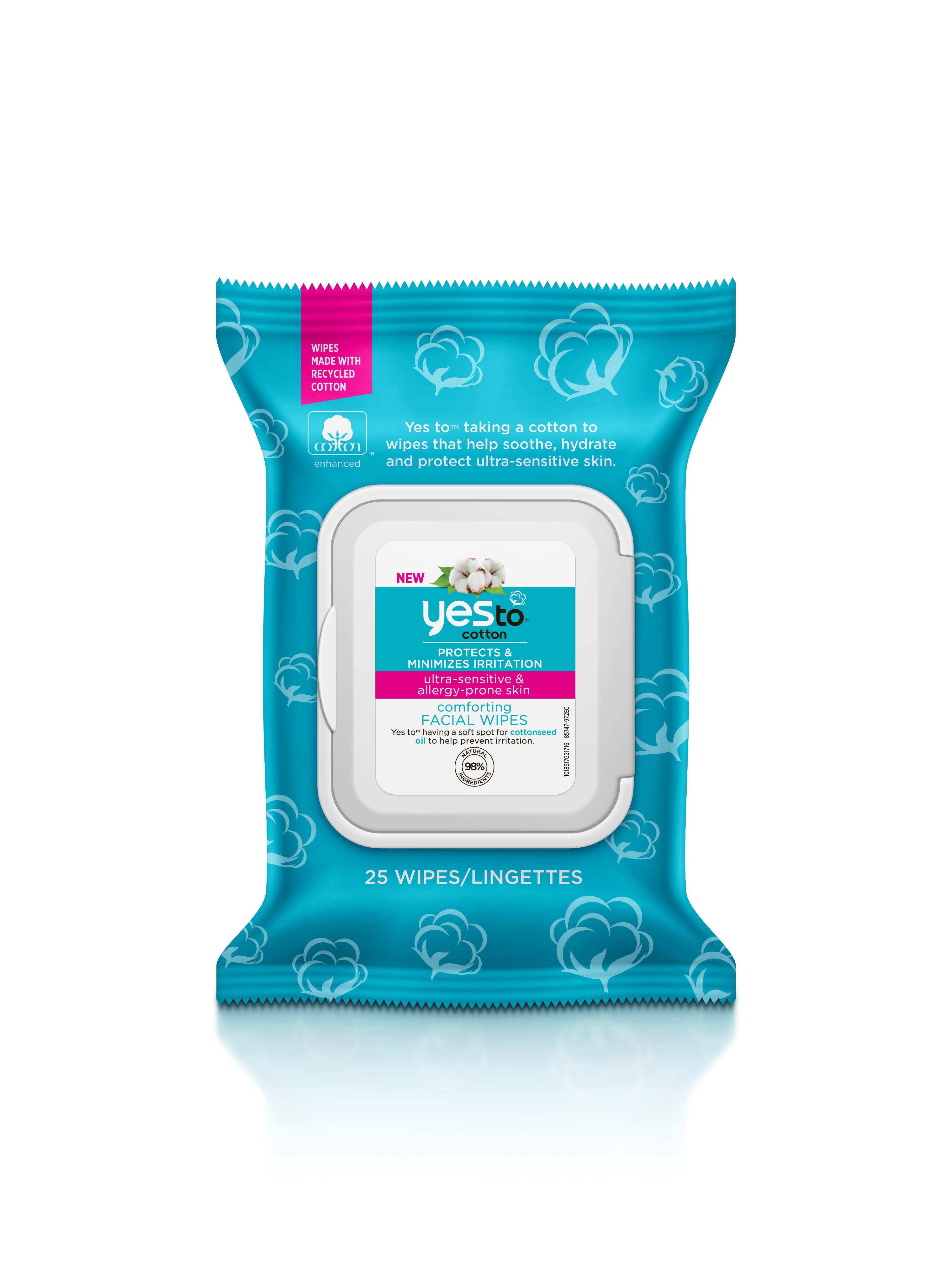 Yes To Cotton Comforting Facial Wipes