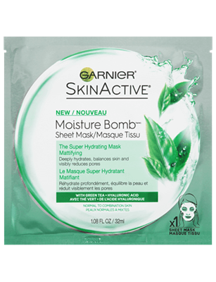 Garnier Fructis SkinActive Moisture Bomb The Super Hydrating Sheet Mask - Mattifying