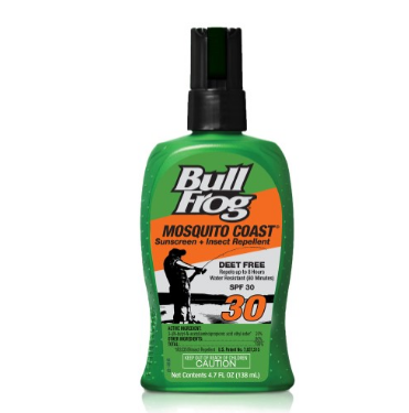 BullFrog Mosquito Coast SPF 30 Sunscreen + Insect Repellent