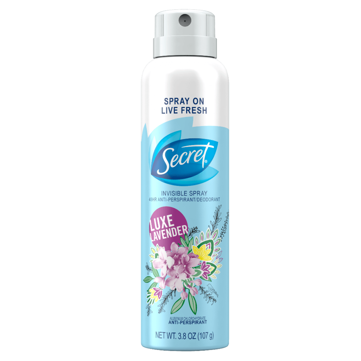 Secret Invisible Spray 48 Hour Antiperspirant/Deodorant
