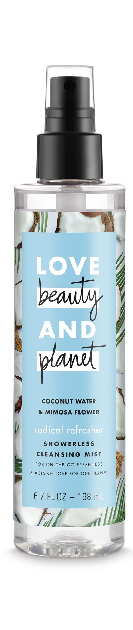 Love Beauty and Planet Coconut Water & Mimosa Flower Showerless Cleansing Mist